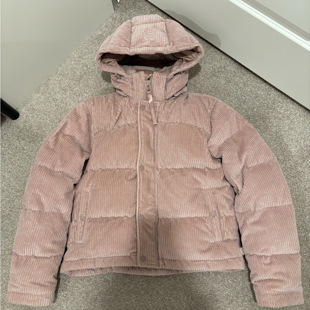 ❗️SOLD❗️Aritzia super puff short down puffer jacket corduroy